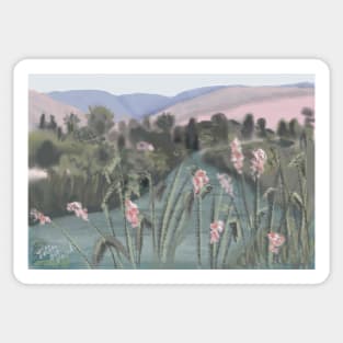 Pastoral Landscape Sticker